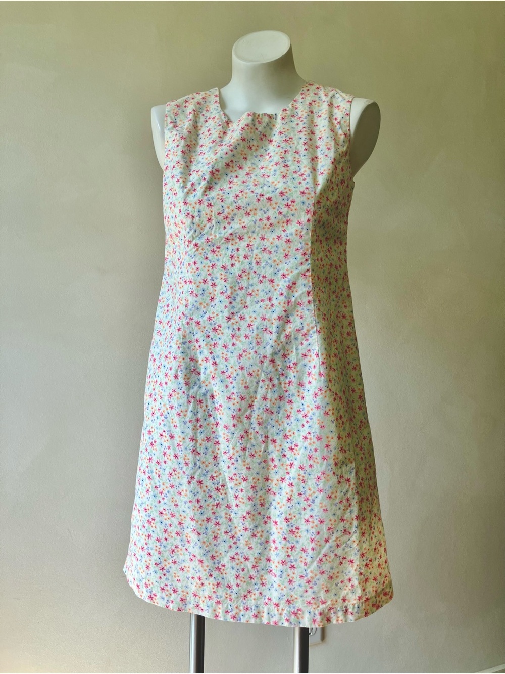 L.L. Bean | Vintage Mod Watercolor Ditsy Floral Sheath Dress